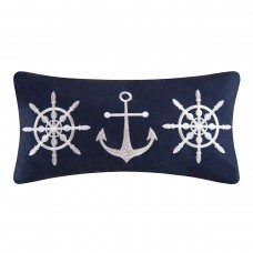 C&F Home Sailor's Bay Embroidered Throw Pillow XFJ2489
